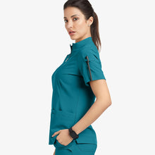 Women Hospital Doctor Workwear Unisex Medical Uniforms for V-neck Nurse Scurbs Set Oral Dental Surgery Work Uniform Short Sleeve
