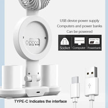 LED Table Lamp with Fan And Clock Display Reading Desk Light for Study Night Light Adjustable Brightness