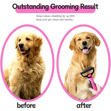 Pet Deshedding Brush Cat Comb Self Cleaning Hair Remover Grooming Tool for Dog and Cats De-Matting Comb Cleaning Pets Supplies