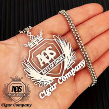 Custom Company Club Logo Necklace Custom Men's 304L Stainless Steel Necklace Employee Member High-end Powerful Gift Anti Allergy