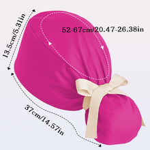Ponytail Working Caps with Satin Lining for Women TOOTH Pet Doctor Nurse Scrubs Hat Stretch Long Hairs Nursing Caps C-TL-02