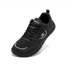 HOBIBEAR Unisex Wide Toe Sneakers Comfortable Walking Shoes Lace Up Outdoor Travel Breathable Running Sneakers