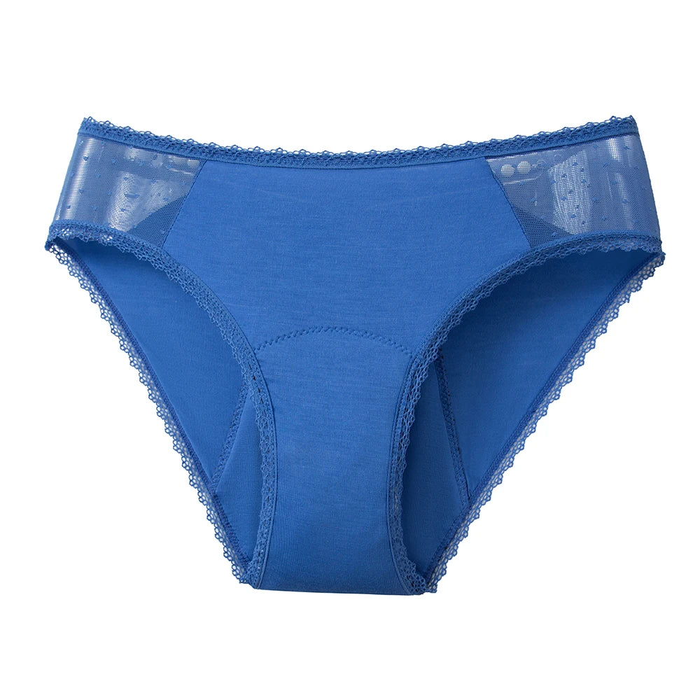 1Pcs Menstrual Briefs For Women Period Cycle Underwear Viscose Bamboo Cotton Panties 4-Layer Absorbent Leakproof Lady Lingerie