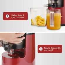 220V Cold Press Juicer Home Slag Separation Ginger Fruit Vegetable Juice Extractor Multifunctional Fruit Slow Juicer Automatic