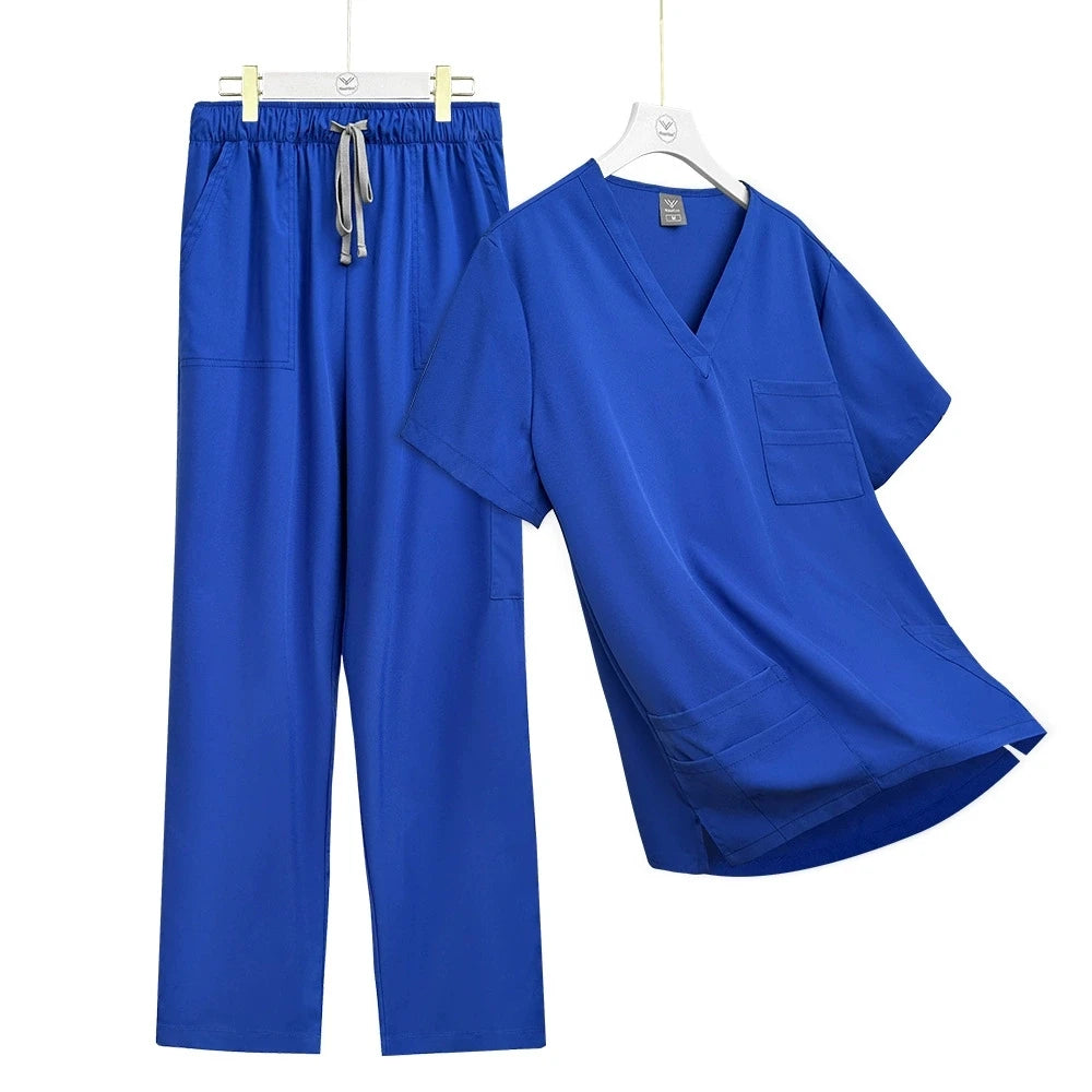 High-quality Medical Nurse Uniform Unisex Scrubs Pet Clinic Store Veterinary Dentistry Work Clothes Set Women Beauty SPA Uniform