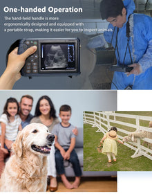 Portable Veterinary Ultrasound Scanner, Vet Pregnancy Check Handheld Ultra Machine, for Pig Sheep Cow Horse Dog Cat Use