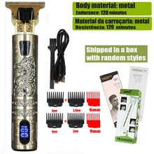 T9 Hair Clipper 0mm Barber Shaver Beard Trimmer Electric
