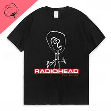 T-shirt Radiohead Homme Vintage Classique Tees Tournée Nord-Américaine Rock Garçon t-shirt femme Camisetas Hombre Hip Hop Street décontracté Haut