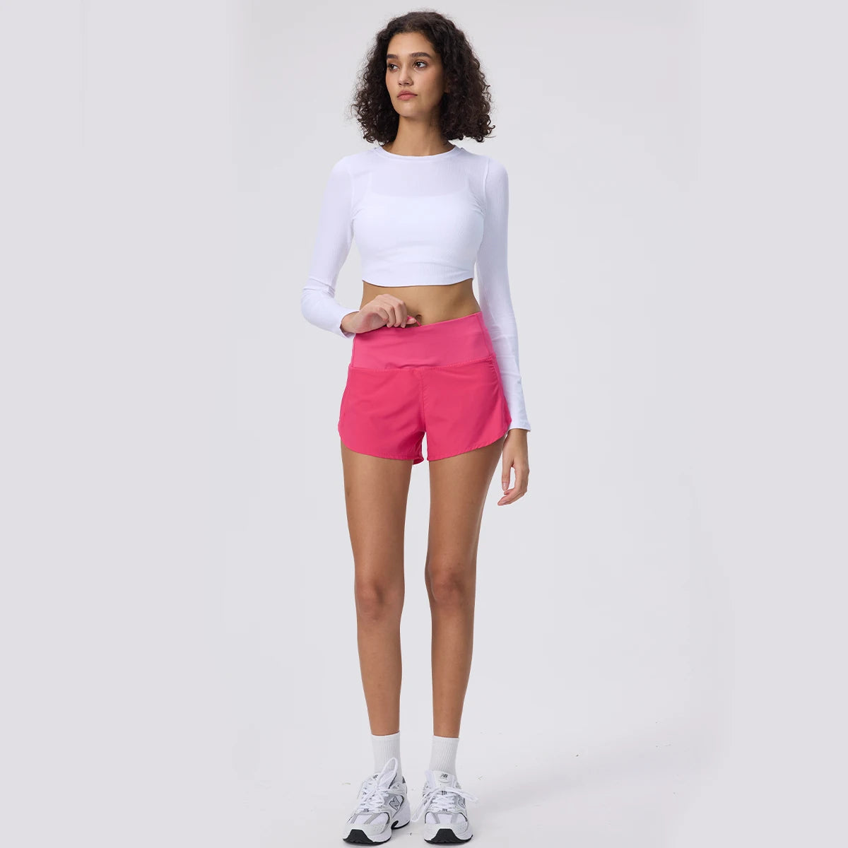 Women's High Waist Running Shorts Moisture Wicking Yoga