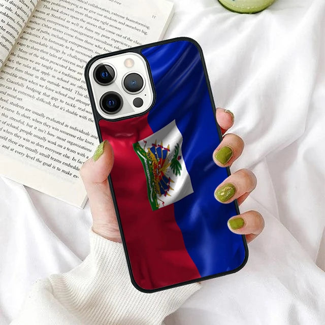 Haiti Haitian Flag Phone Case for iPhone 17 Air 16 PRO MAX 15 14 PLUS 11 12 13 Back Cover Fundas Shell