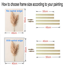 35x55 40x60 45x65cm Wall Art Painting Frame Wooden Frames for Canvas Oil Painting Diamond Painting Frames Canvas Wood Wall Frame