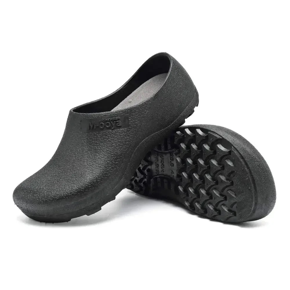 Hotel Kitchen Clogs Non-slip Chef Shoes Casual Flat Work Shoes Breathable Resistant Kitchen Cook Working Shoes Zapatos De Hombre