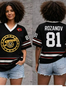 New Men's Women's Heated Rivalry Hockey Jersey Short Sleeve Tee Rozanov HOLLANDER Short Sleeve T-shirt Unisex Tops