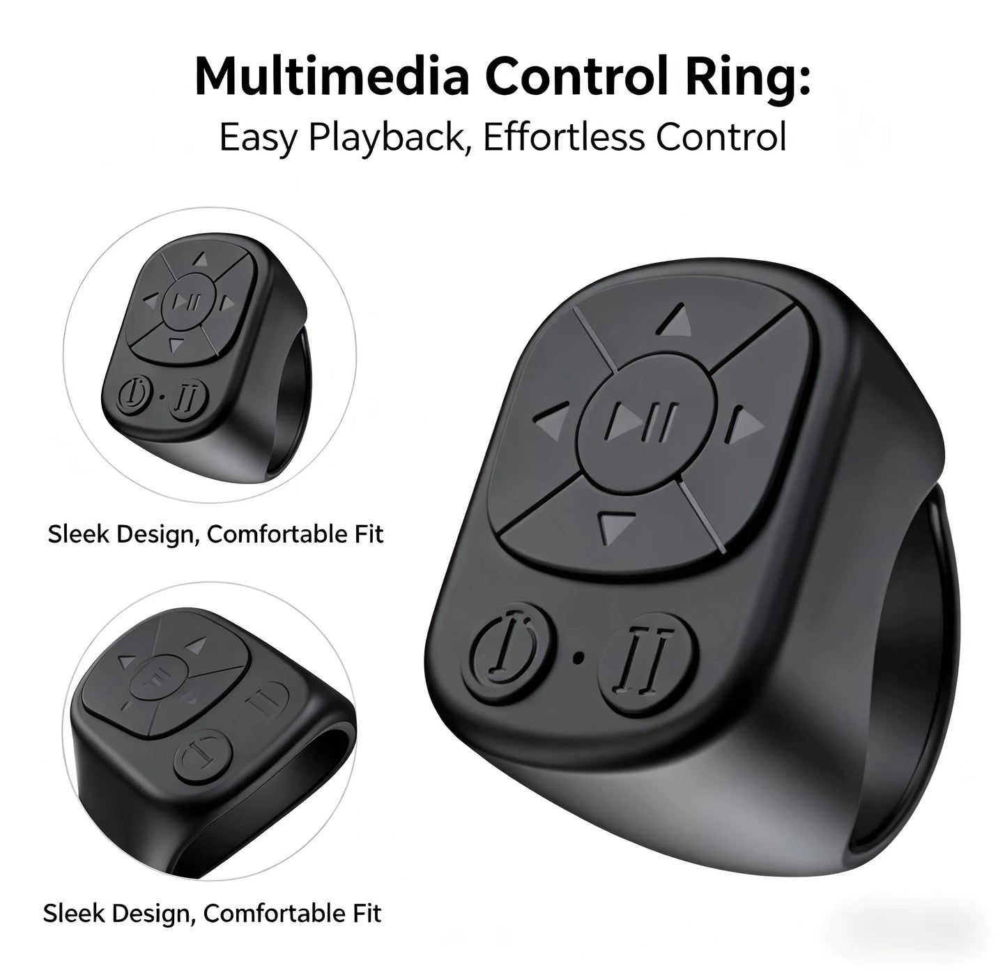 Scrolling Ring Remote Control Is Suitable for Iphone, iPad Bluetooth Page Turning Ring Roller