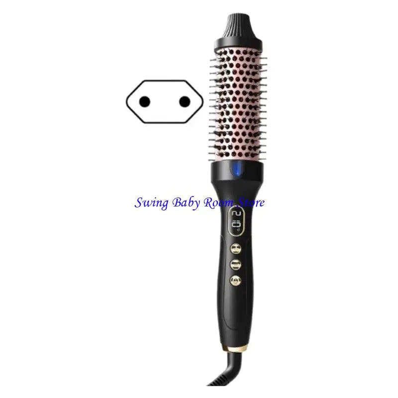K1AD Multi Function Hair Brush For Straightening And Curling Volumizing Dry Or Wet Hair ABS Material Lightweight Design