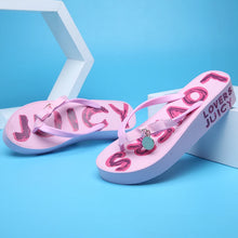 Juicy Lovers Brand Summer Women Slippers Wedges Flat Casual Beach Slipper Sandals Outside Sportswear Women's Flip Flops White