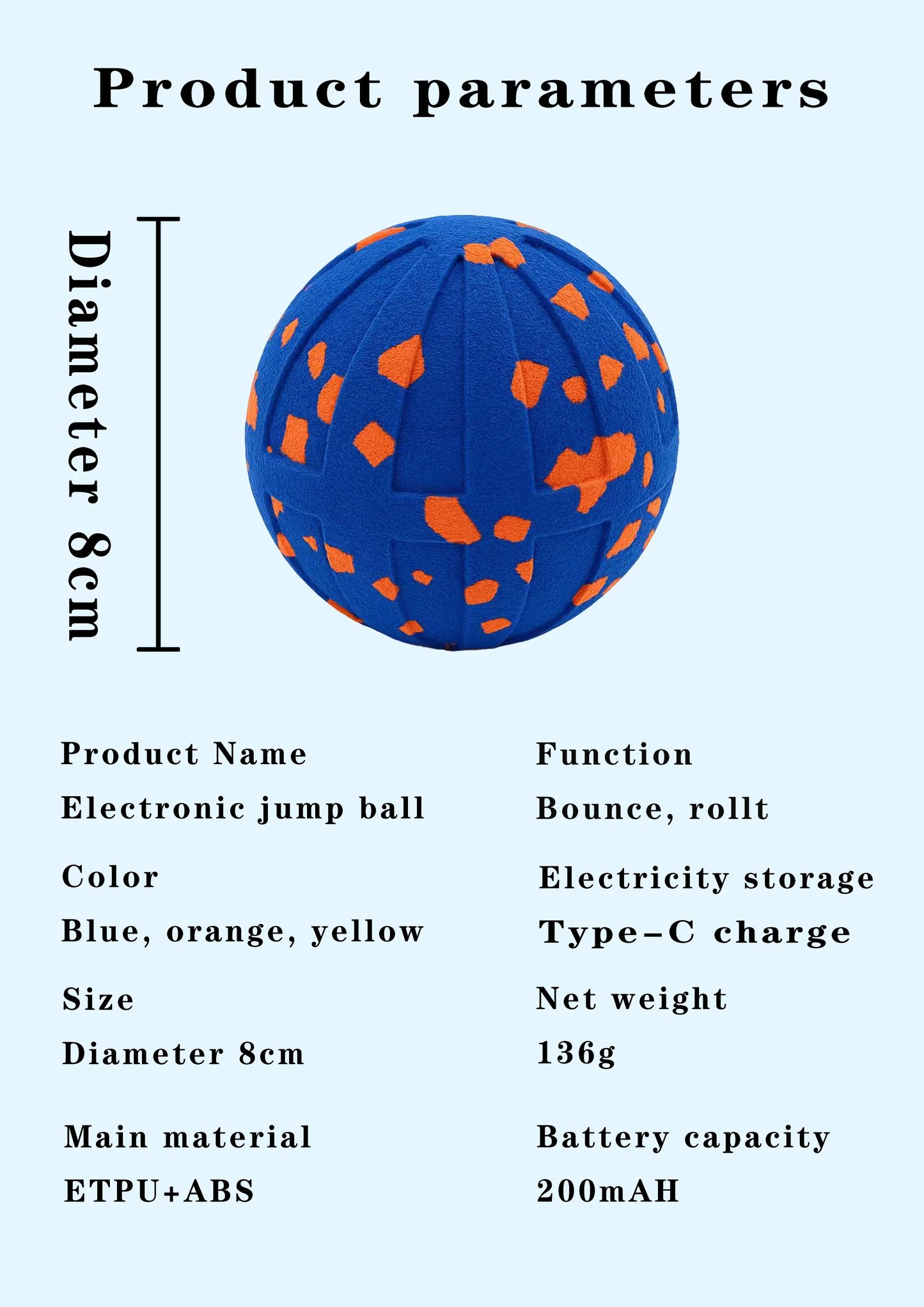 Pet Smart Dog Toy Ball ETPU Popcorn Jumping Dog Toy Ball Has Multiple Functions Such As Bouncing And Spinning