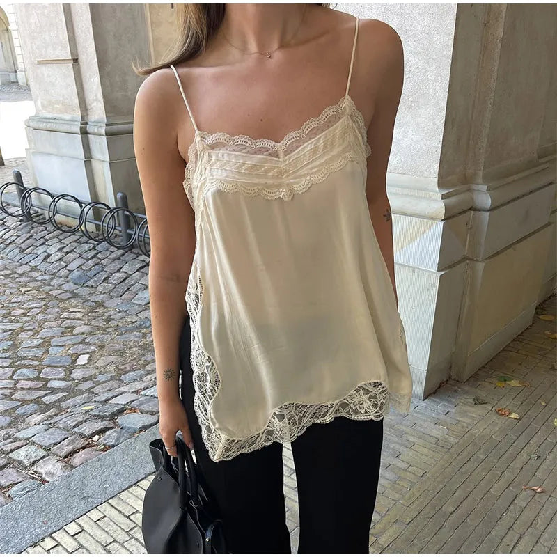 Women Solid Cloak Long Dresses Fashion Stand Neck Lace Sleeveless Ruffle Irregular Hem Dress 2025 New Summer Street Lady Gown