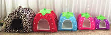 High Quality pet dog house large dog bed Strawberry Leopard Print Cat tent Rabbit Warm Cushion Basket ZL03