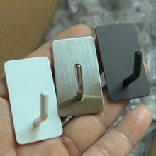 4/8pcs stainless steel small hooks, no drilling, wall mounted, kitchen, bathroom, office key hooks wall hook adhesive wall hooks