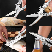 Sharp Kitchen Scissor Chicken Bone Shears Barbecue Steak Meat Vegetable Fish Cleaver Shear Can Open Bottle Chicken Bone Scissors
