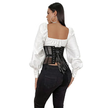 Women Underbust Bustiers Sexy Corset Top Mesh Breathable Lace Up Body Shaper Waist Trainer Sexy Corselet
