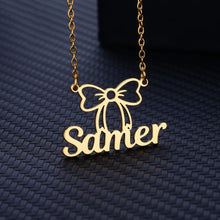 Custom Name Necklaces For Women Men Stainless Steel Customized Pendant Necklace Personalized Neck Chain Jewelry Birthday Gift