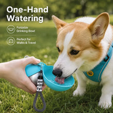 Portable Dog Water Bottle, 304 Stainless Steel Pet Drinking Bottle with Hook & Leak Proof Ball Valve for Walking Travel