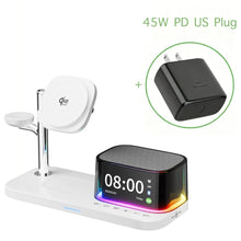 Qi2.2 25W 5 in 1 Magnetic Wireless Charger Stand Bluetooth Speaker Fast Charging For iPhone Multi Device Compatibilityz