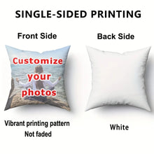 Custom Photo Pillow Cover Valentine'S Day Christmas New Year Family Chic Gift Pillowcase Wedding Anniversary Cushion Cover