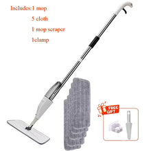 Newest Spray Mop 360° Rotation Reusable Microfiber Pads Cleaner with Refillable Bottle for Home Kitchen Hardwood Floor Cleaning