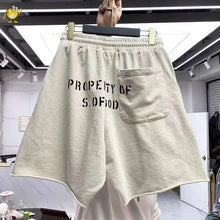 Apricot Khaki Saint Shorts Men Woman Hip Hop Heavy Fabric Vintage High Street Graffiti Good Quality Joggers