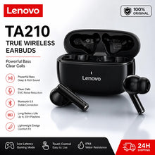 Lenovo TA210 Bluetooth Wireless Headphones Built In Microphone Charging Port Noise Isolating Comfortable Over Ear Headset C New