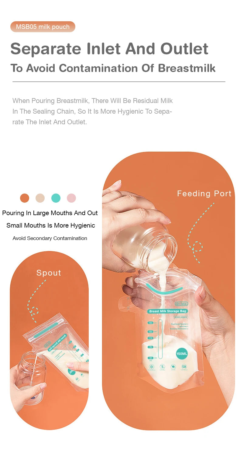 MAMIJOY 10/30Pcs 150/250ML Breast Milk Storage Bag Disposable Capacity Frozen Milk Storage Bag BPA Free MSB05