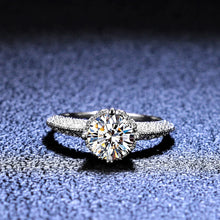 Angel's Wing Ring 1ct Moissanite PT950 Platinum - 1ct moissanite, angel wing motif, holiday vibe jewelry