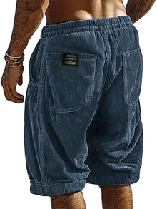 2026 New Men's Retro Corduroy Casual Shorts Men Fashion Solid Sweatpants Harajuku Corduroy Short Pants New Men Clothing Roupas