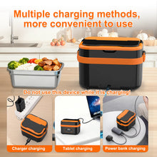 Gison 1.5L Electric Lunch Box Food Warmer Self Heating Lunch Box 18000mah Big Capacity Rechargeable Cordless Electric Lunch Box
