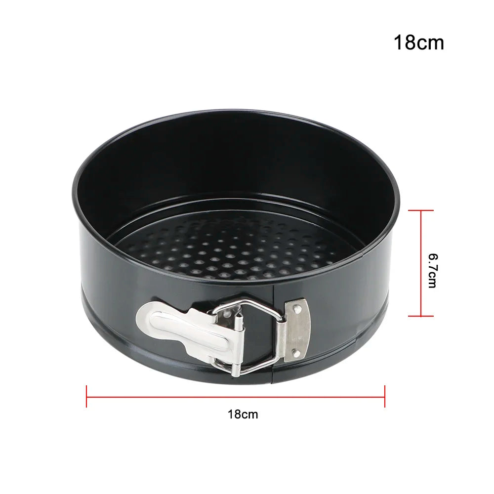 Removable Bottom Non-Stick Metal Bake Mould Round Cake Pan Bakeware  Carbon Steel Cakes Molds Kitchen Accessories