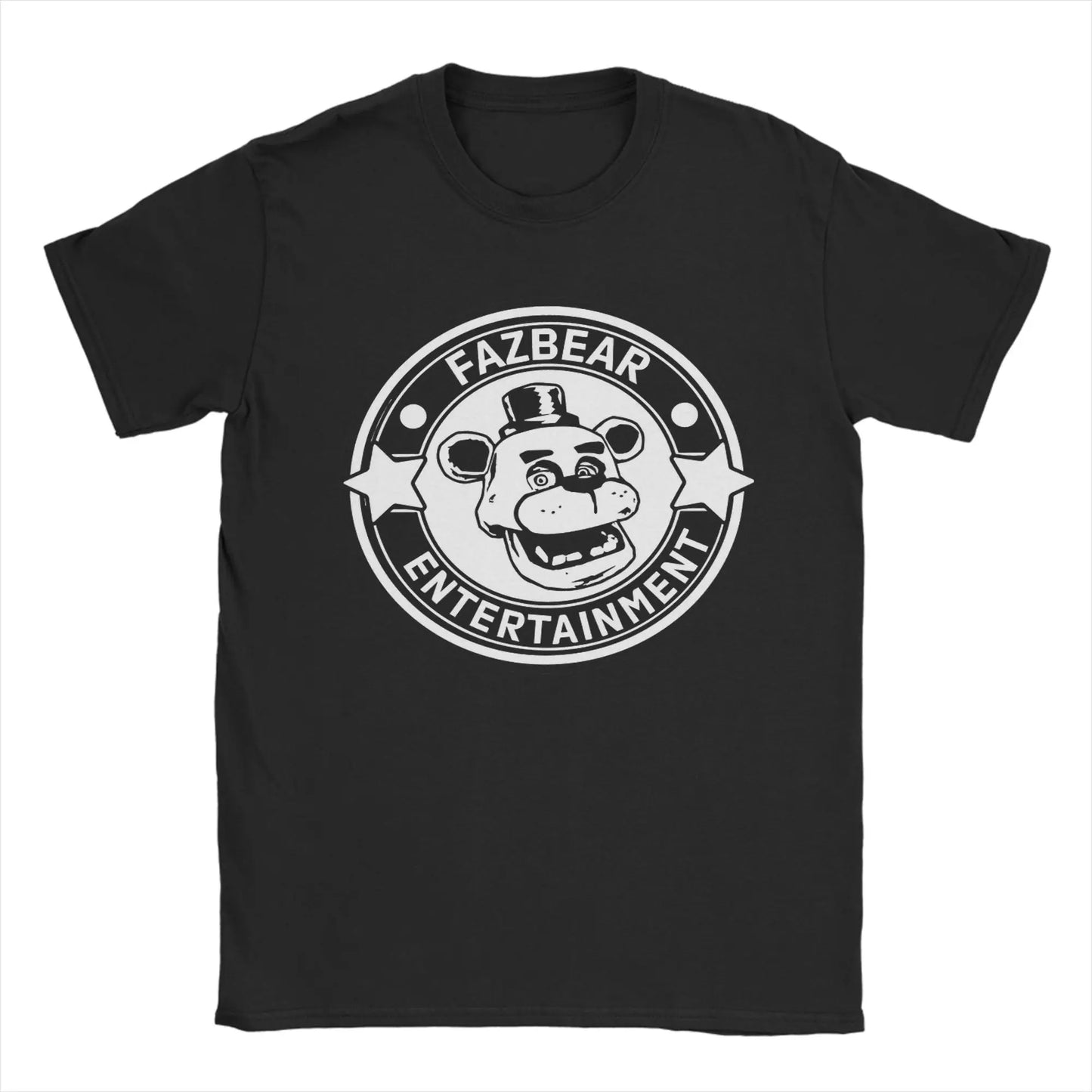 Men's T-Shirt FNAF At Freddys Amazing Cotton Tee Shirt Short Sleeve  T Shirts Crewneck Tops Plus Size