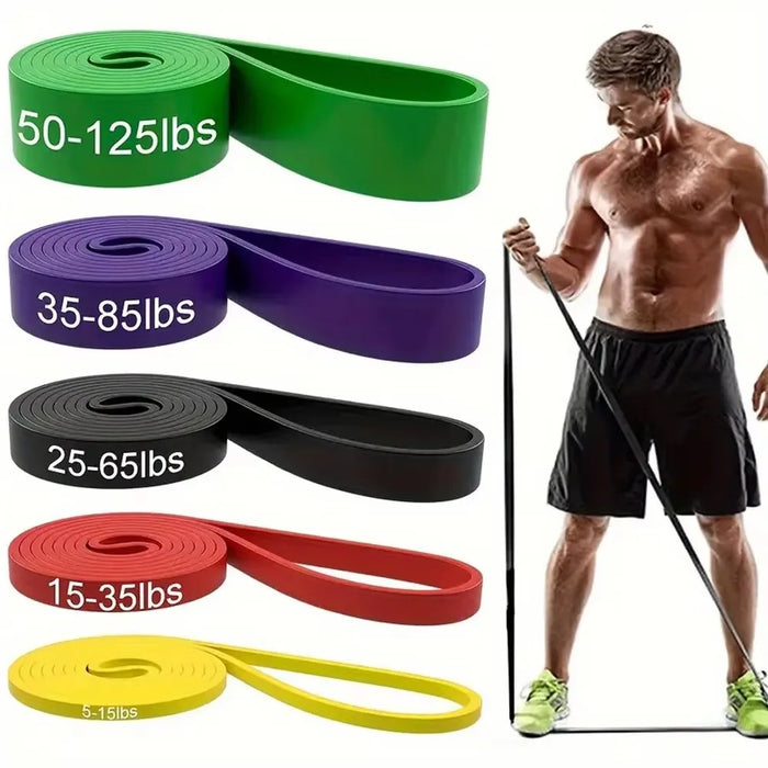 Nouvelle bande de résistance en latex robuste, élastique, pour exercices de musculation, tractions, équipement de fitness et entraînement de renforcement, 1 pièce