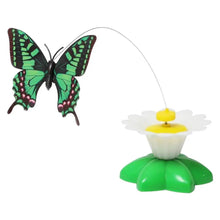 Interactive Cat Teaser Wand Toy - Automatic Rotating Electric Flying Butterfly Hummingbird, Indoor Kitten Exercise Play Toys