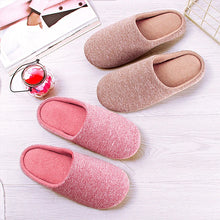 House Plush Soft Cotton Slippers Winter Indoor Women Slippers Non-slip Floor Shoes Home Slippers Women Slides for Bedroom