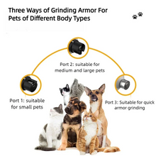 Pet Nail Grinder with LED Light - USB Rechargeable Clipper for Cats and Dogs, Professional Paws Grooming Trimmer Supplies