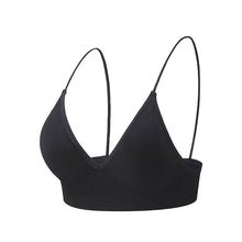 Flarixa Triangle Cup Deep V Neck Bralettes Camisole Bra for Woman Yoga Top Corset With Push Up Effect Soft Underwear Lingerie