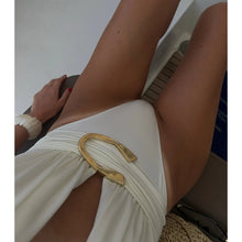 Two Piece Micro Bikini Halter Swimwear Solid Bodysuit