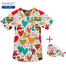 Women men Cartoon X-ray Surgical Tops pure Cotton Short Sleeve Medical Uniform Hospital Clinic Scrubs Blouse orthopedics Clothes