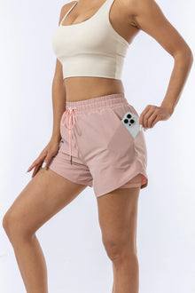 Women's Quick Dry Sports Shorts Layered for Running Yoga