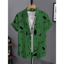 Men's Shirt 3D Printed Retro Fashion Top Short Sleeved Beach Sports Shirt Street Hawaiian Short Sleeved Shirt Men's Clothing
