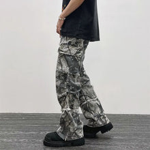 2026 Overalls Camouflage Y2K Fashion Baggy Flare Jeans Cargo Pants Men Clothing Straight Women Wide Leg Long Trousers Pantalones
