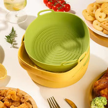 New Silicone Air Fryers Oven Baking Tray Basket Reusable Airfryer Pan Liner Mold Pizza Mat Replacement Grill Pan Accessories